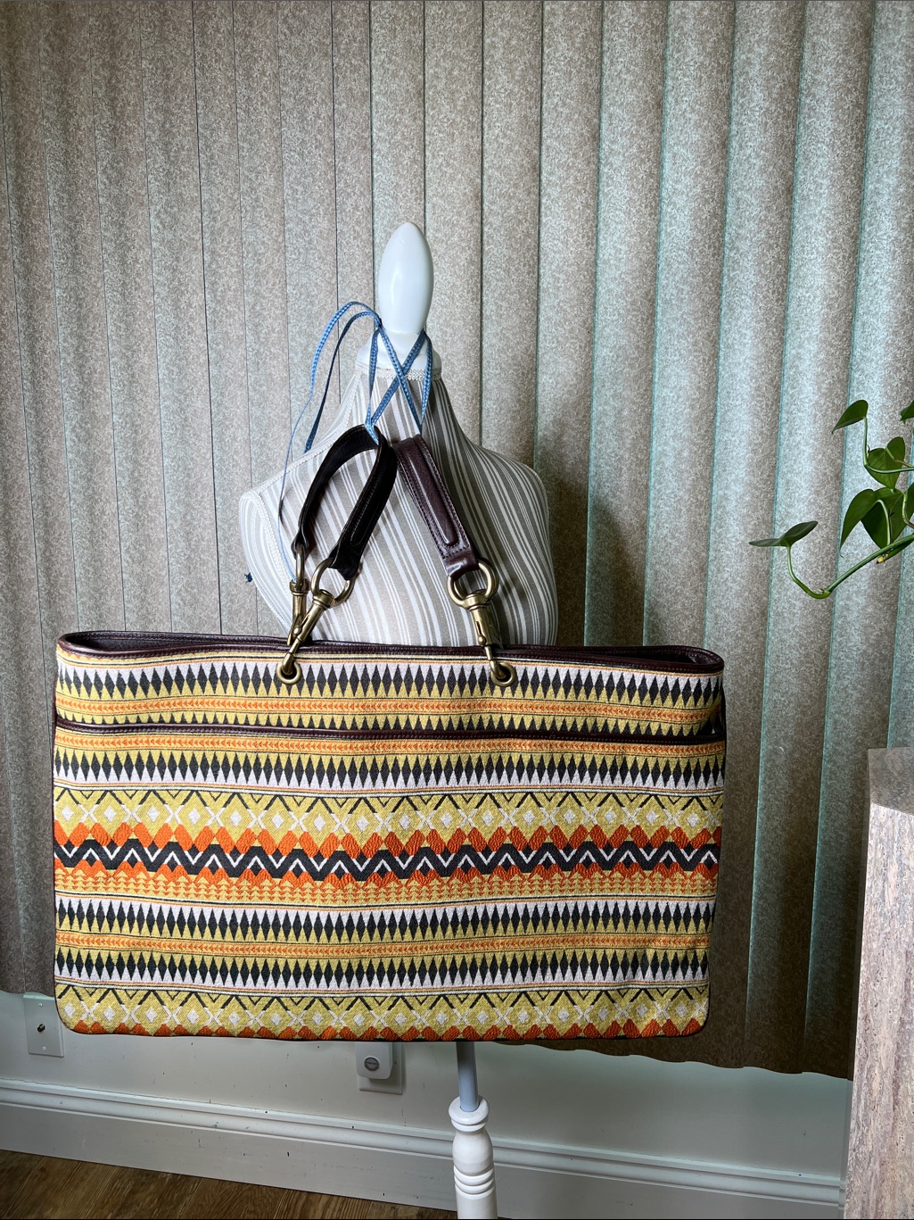 Paul Smith Known For Classic With A Twist, A Rare Artisanal Inspired Bag Vtg Sig